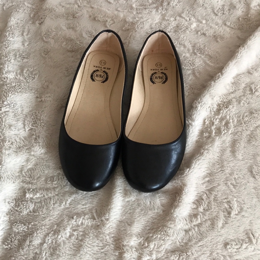Black flats size 9.5